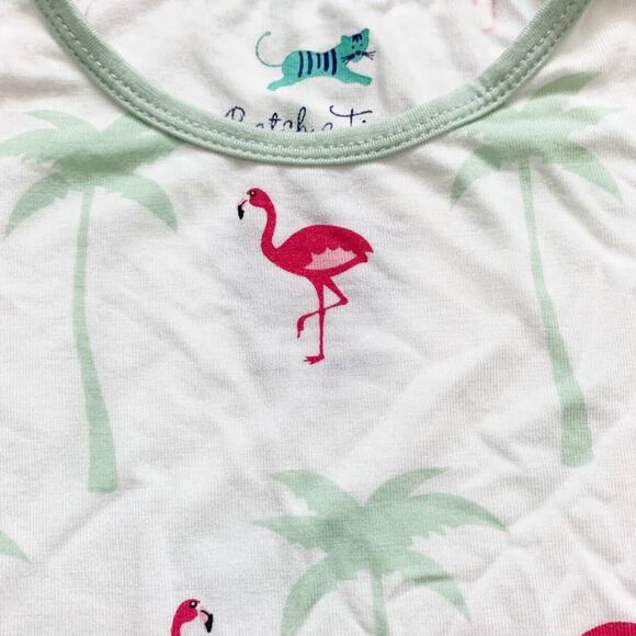 NWOT Catch A Tiger by Kickee Pants Bamboo Flamingo Flutter Sleeve Tee Size 5 - Picture 3 of 4